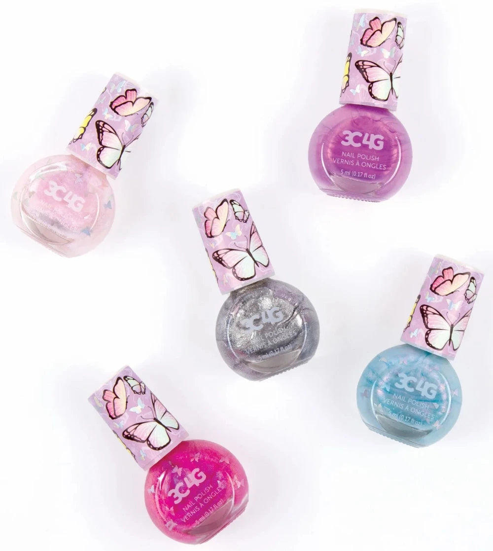 3C4G - Butterfly Nail Polish Set 5pcs