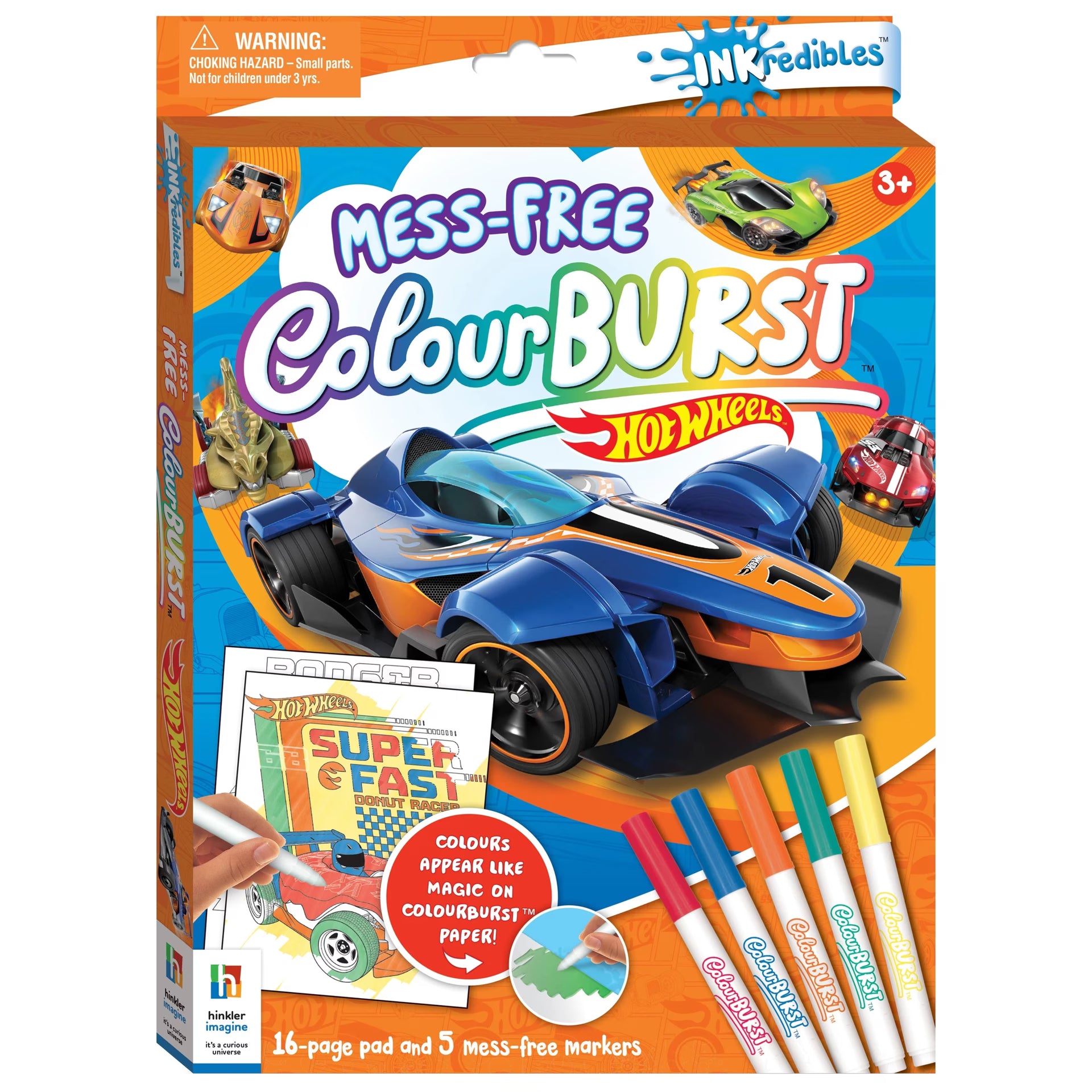 Inkredibles Hot Wheels Mess-Free ColourBurst Activity Kit