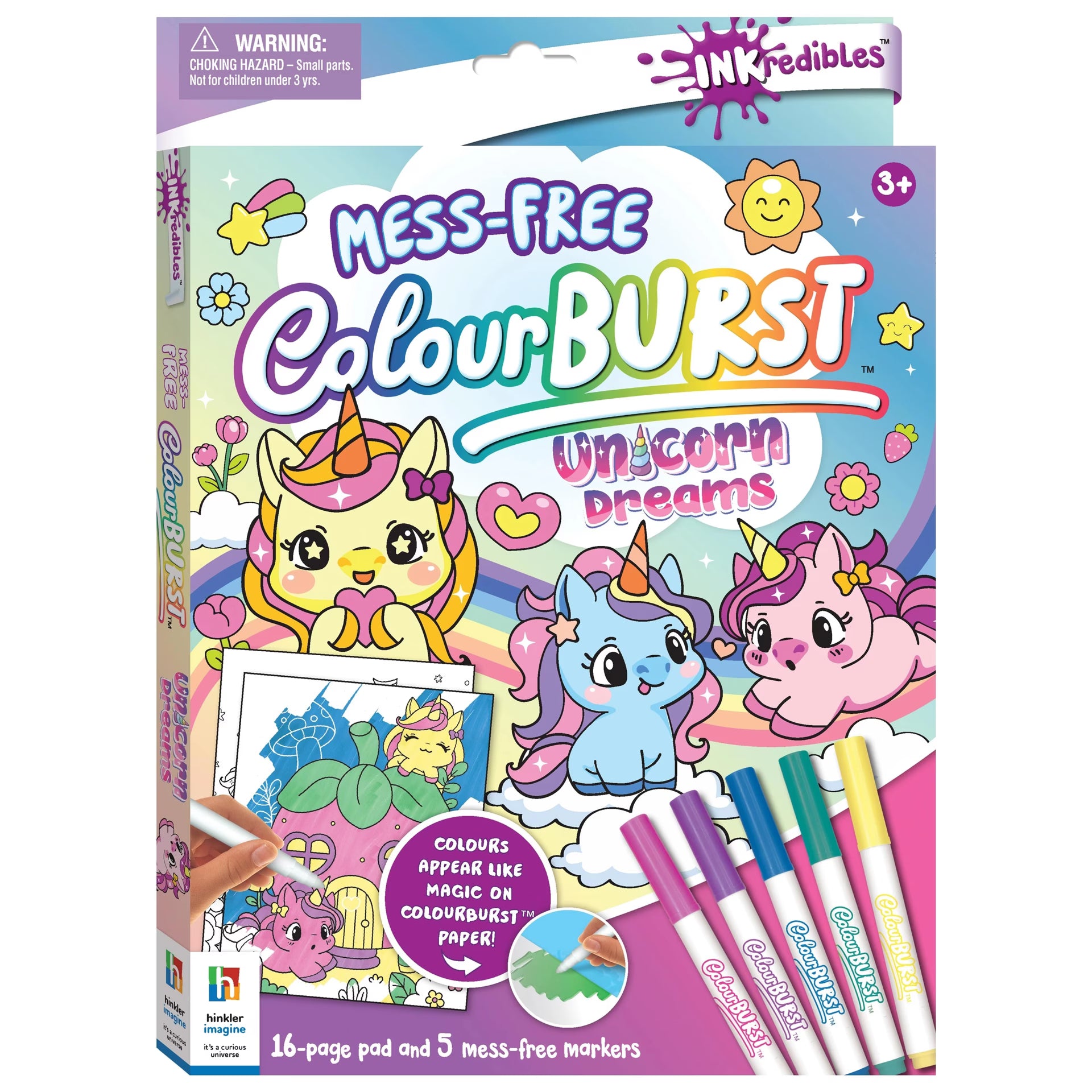 Inkredibles Unicorn Dreams Mess-Free ColourBurst Activity Kit
