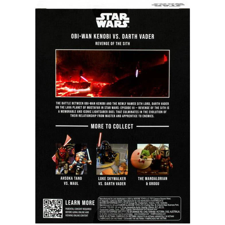 FANDROP Star Wars Figure Diorama (Darth Vader vs. Obi-Wan Kenobi - Episode III)