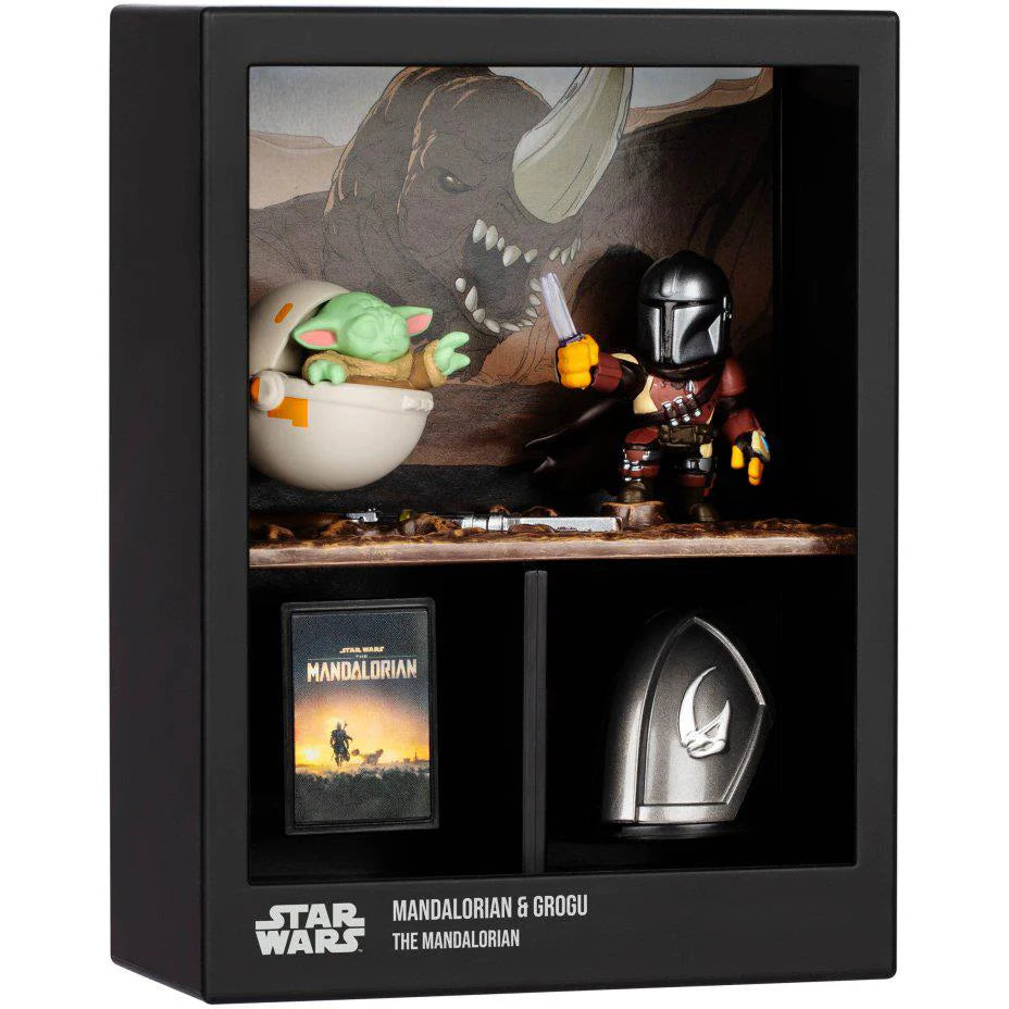 FANDROP Star Wars Figure Diorama (Mandalorian and Grogu)