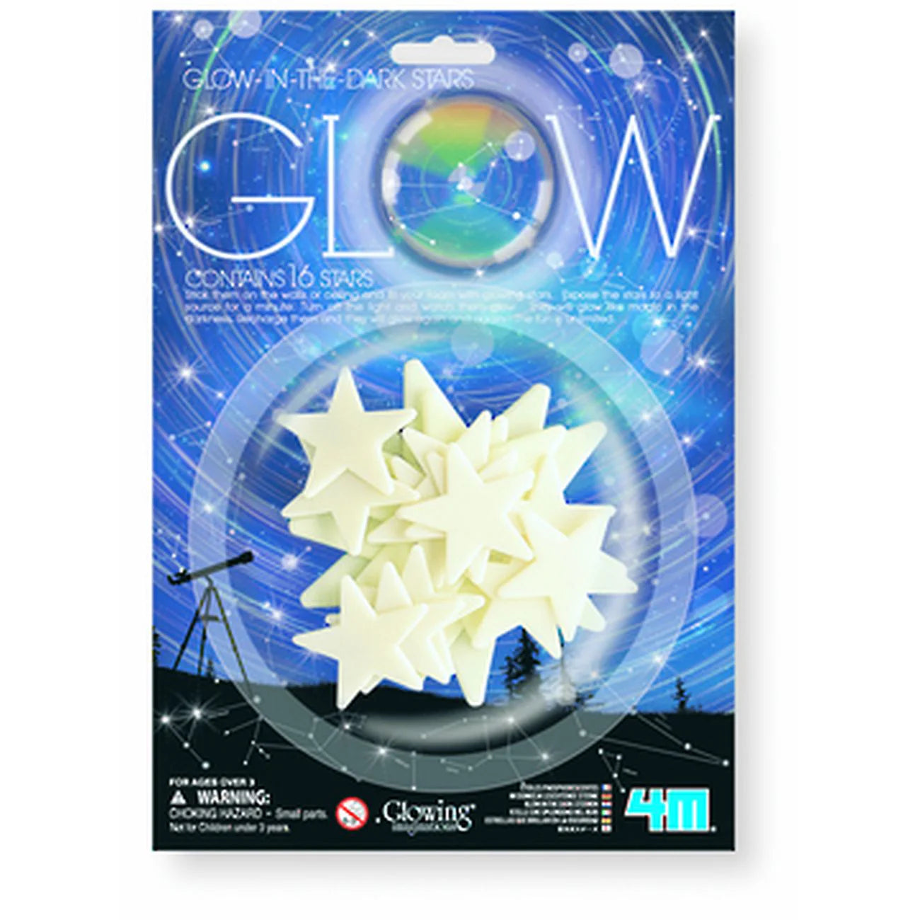 4M: Glow In The Dark Glow Stars 16Pcs