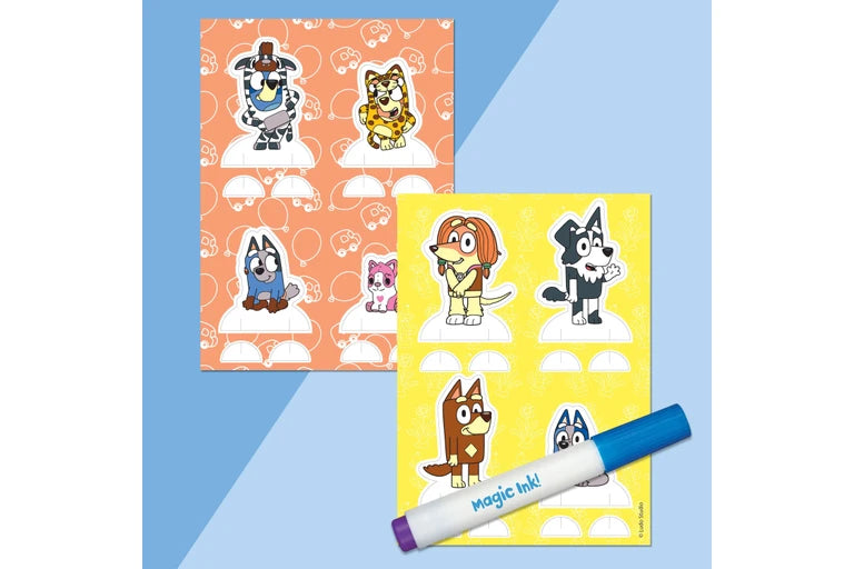 Inkredibles Magic Ink with Press Out Characters - Bluey