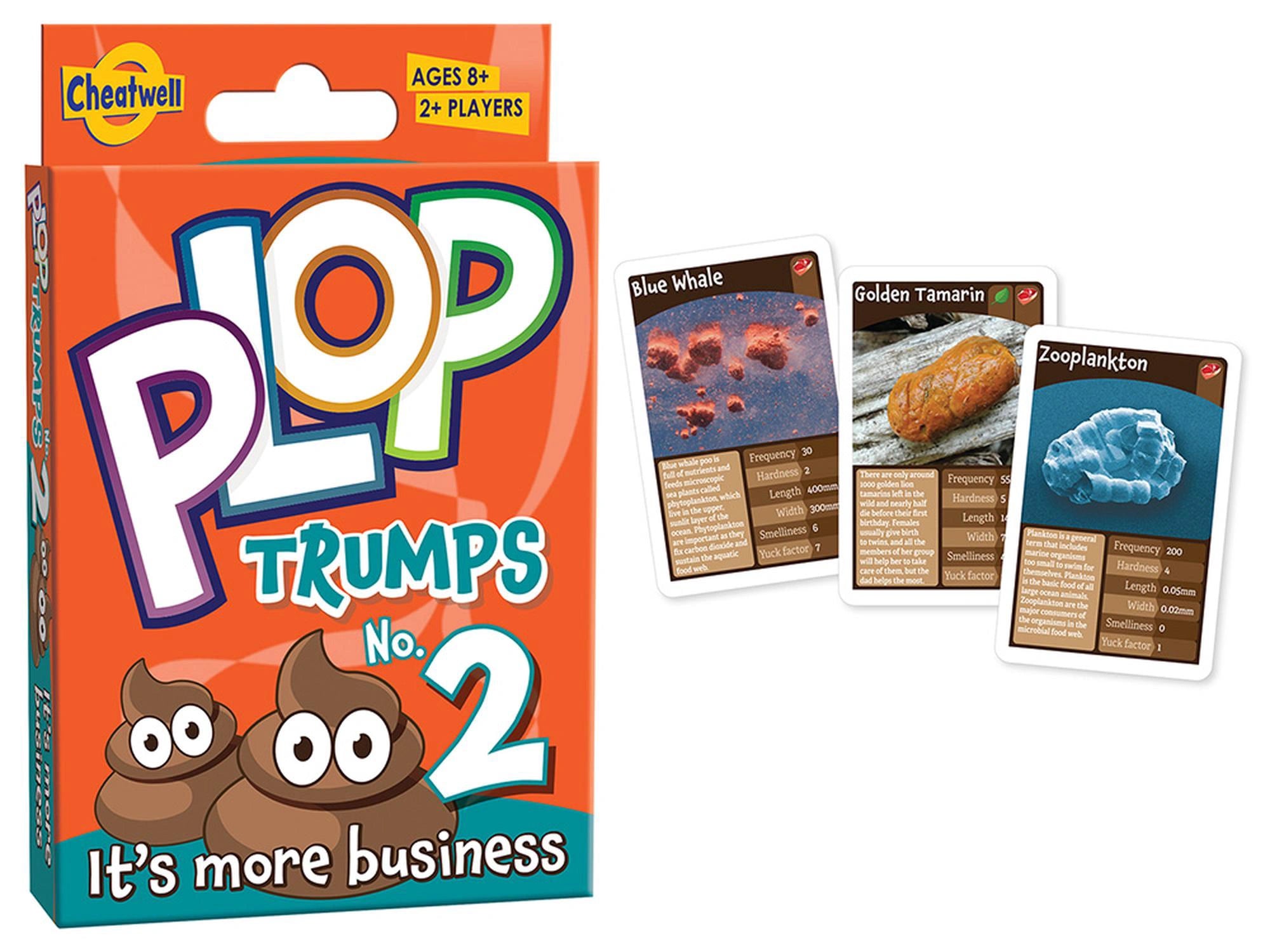 Cheatwell Card Game - Plop Trumps No.2 Tuckbox