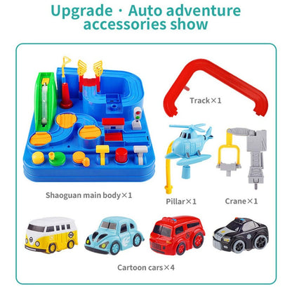 Car Adventure Toys Rail Race Tracks Game