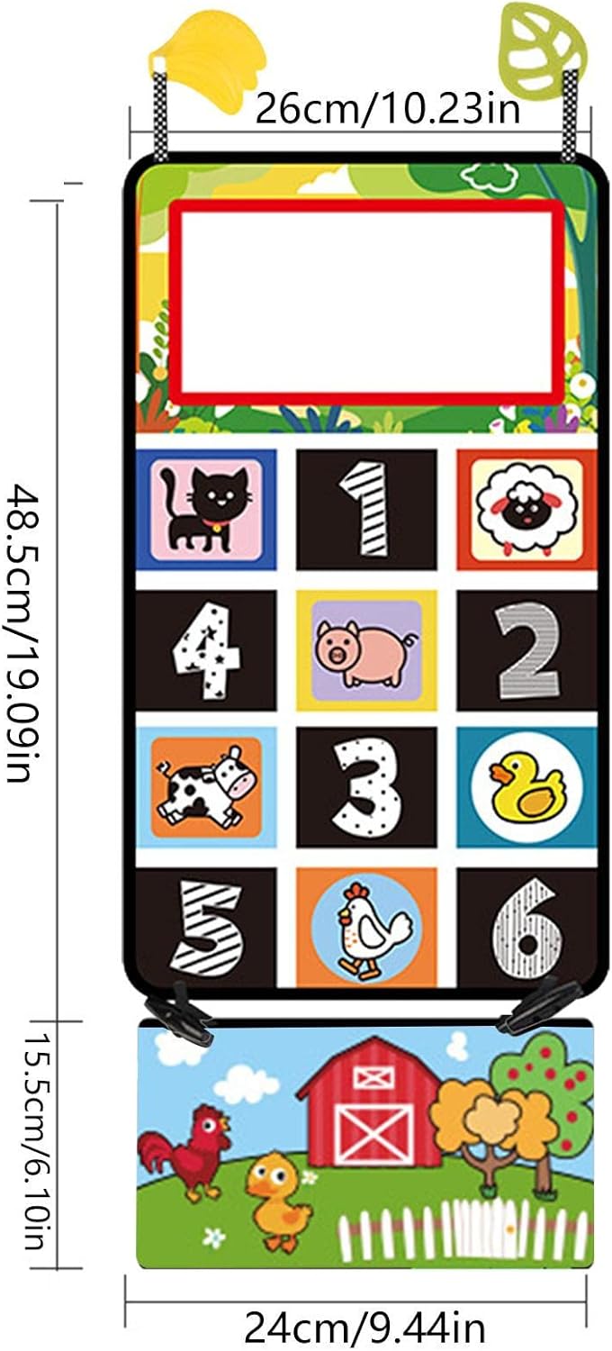 Rear Car Toy With Mirror Baby Car Mirror Toy Promote Sensory For Fun Travel