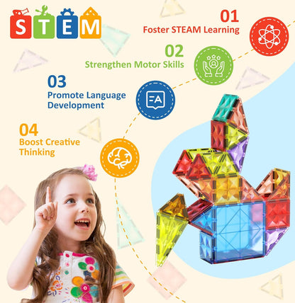 Giromag 110pcs Magnetic Building Tiles