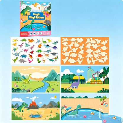 Reusable Sticker Book Educational Activity Book