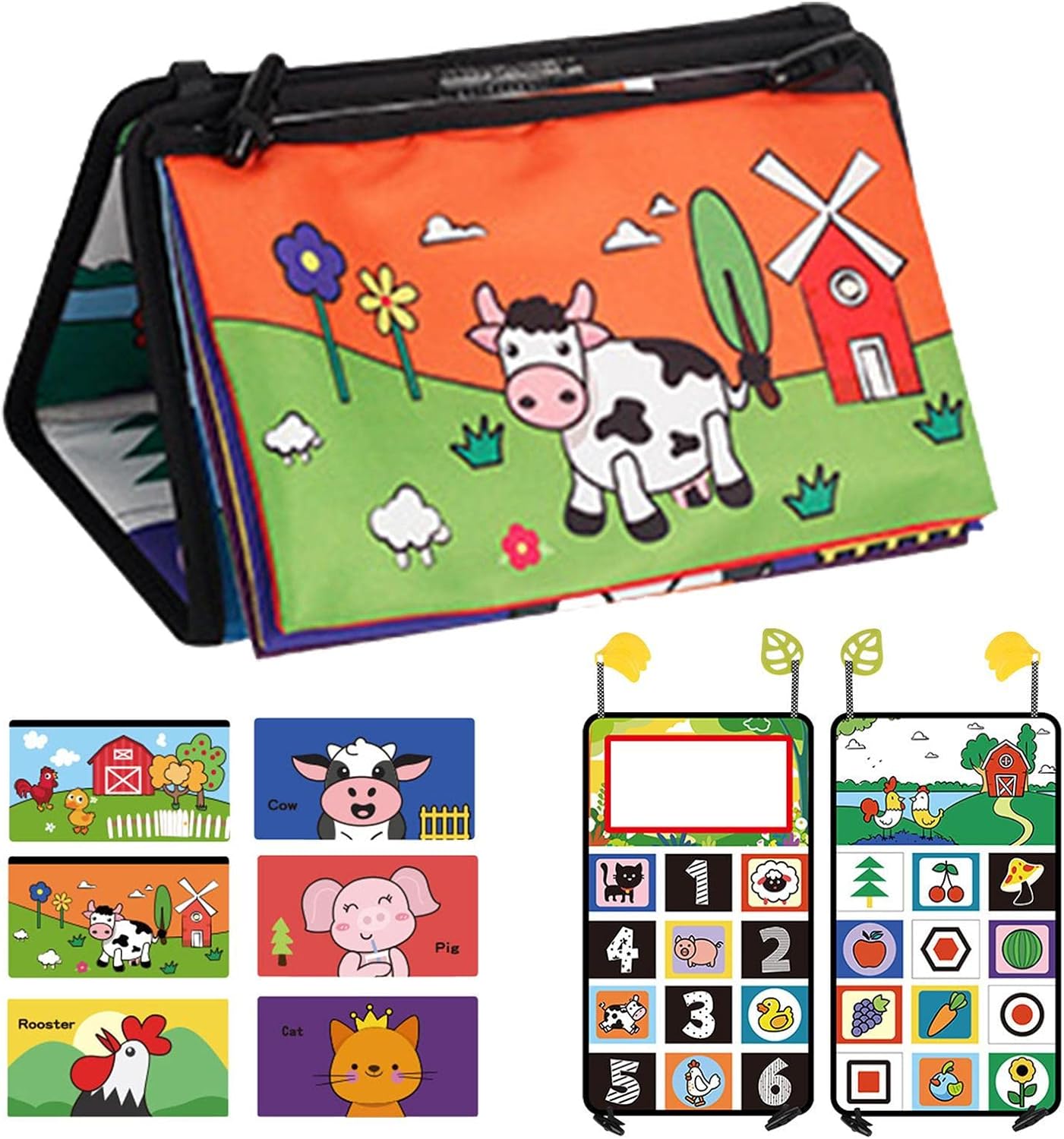 Rear Car Toy With Mirror Baby Car Mirror Toy Promote Sensory For Fun Travel