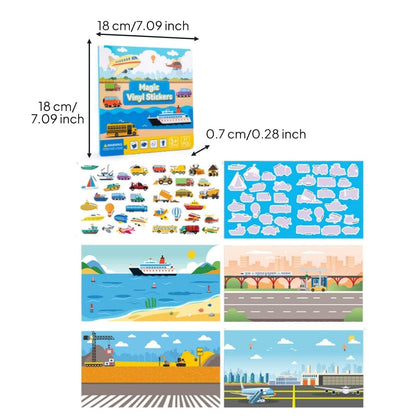 Reusable Sticker Book Educational Activity Book