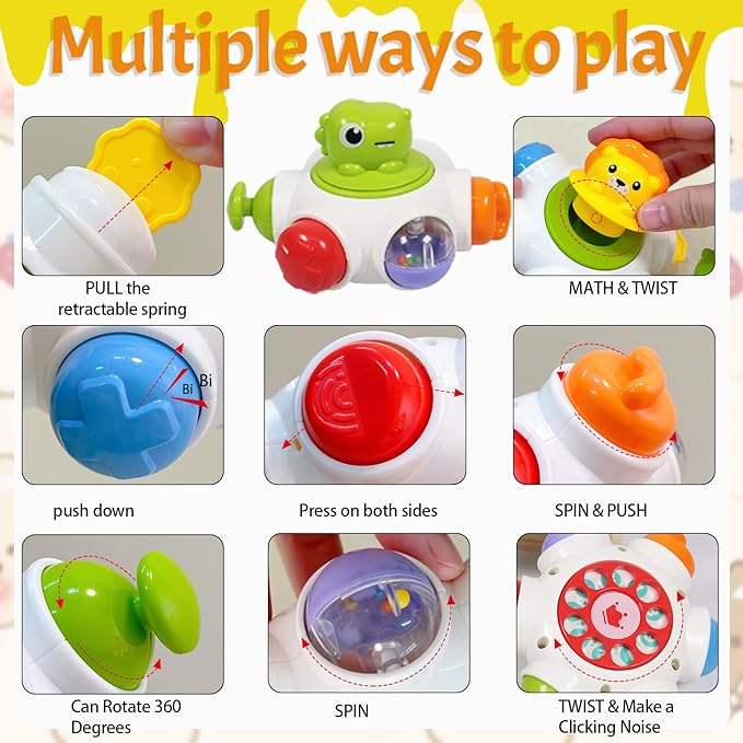 Baby Busy Ball Activity Cube Travel Toy, Montessori Toy