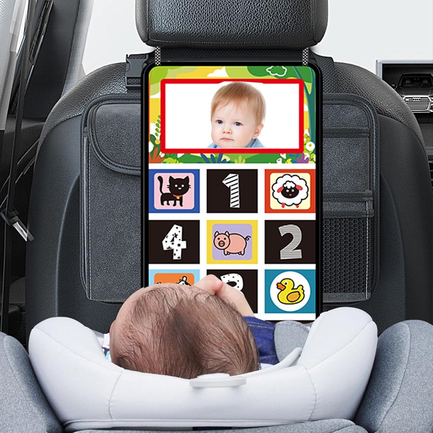 Rear Car Toy With Mirror Baby Car Mirror Toy Promote Sensory For Fun Travel