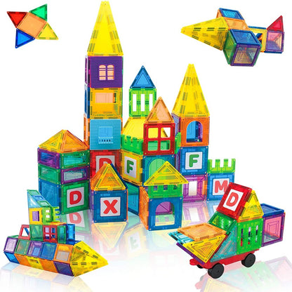 Giromag 100 Pcs Magnetic Tiles Building Blocks  | Toytime NZ