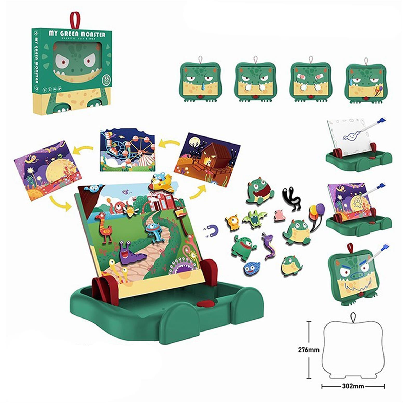 Multi-Function Magnetic Whiteboard Puzzle & Graphic Tablet Writing Gift Games for Kids