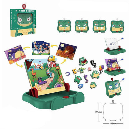 Multi-Function Magnetic Whiteboard Puzzle & Graphic Tablet Writing Gift Games for Kids