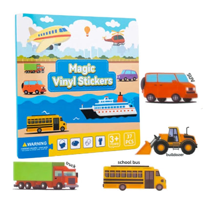 Reusable Sticker Book Educational Activity Book