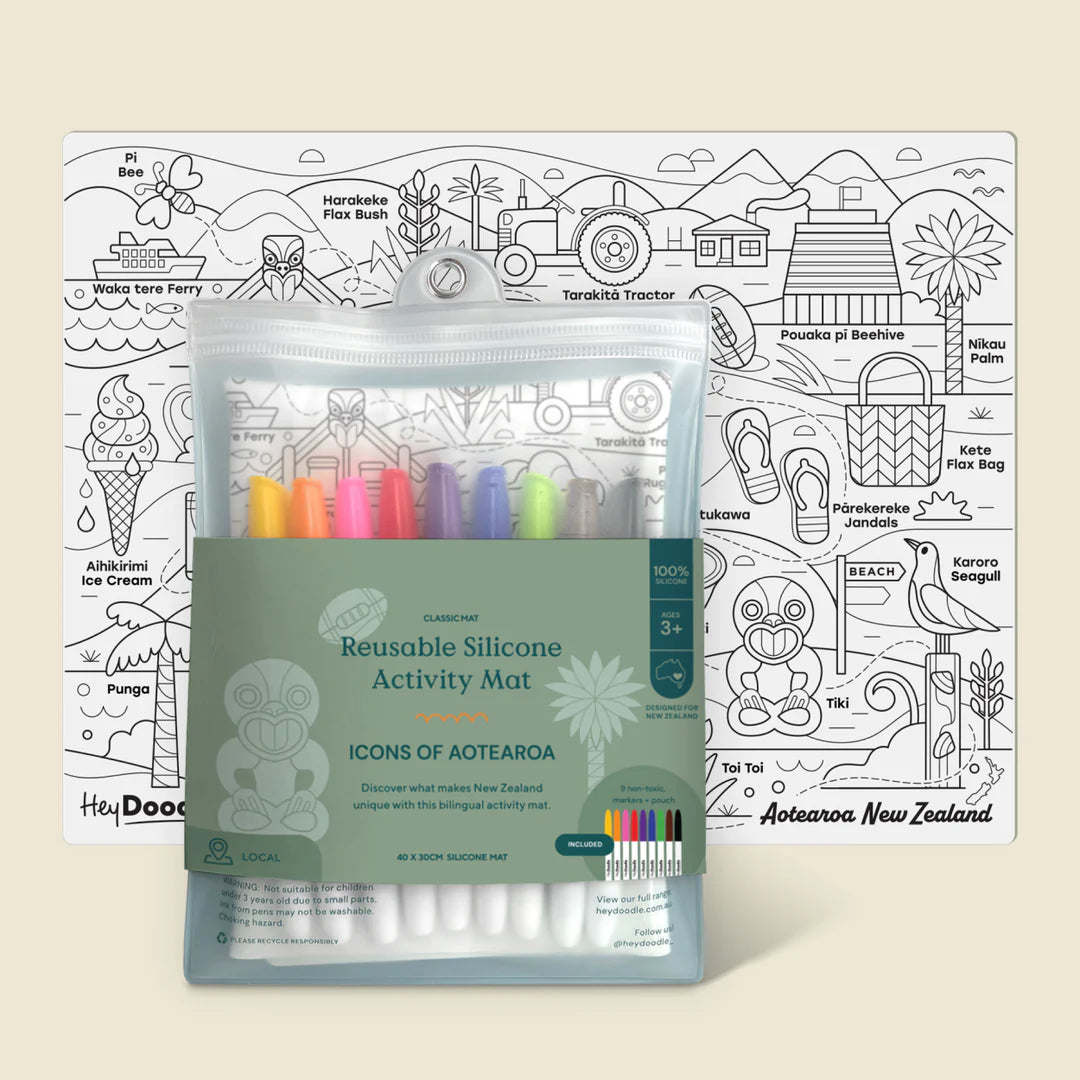 HeyDoodle - Icons of Aotearoa Large Playmat