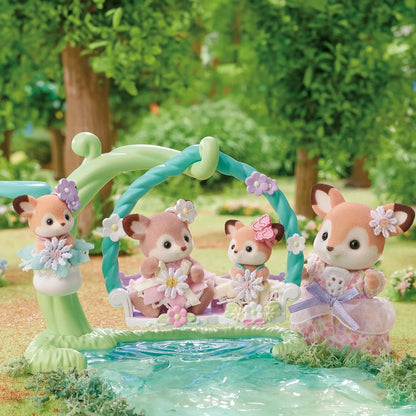 Sylvanian Families Deer Babies - Floral Swing Set