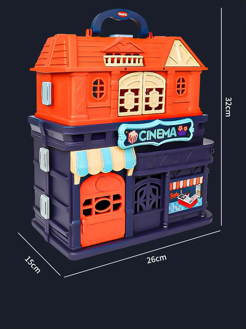 Electric Portable Train Station Track Set