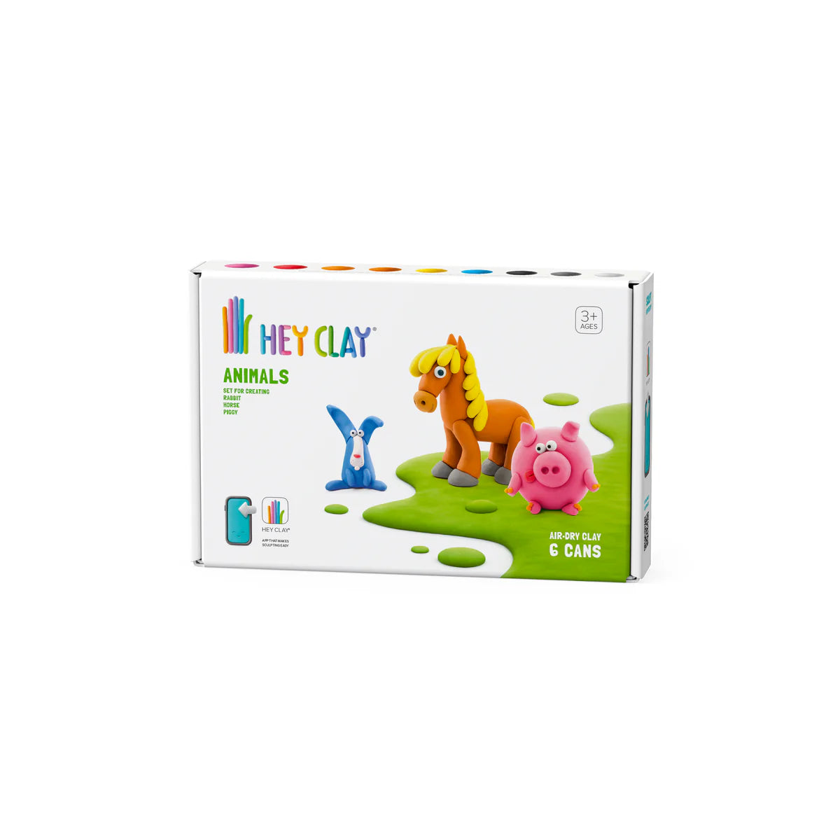 Hey Clay Animals - Piggy, Horse & Rabbit