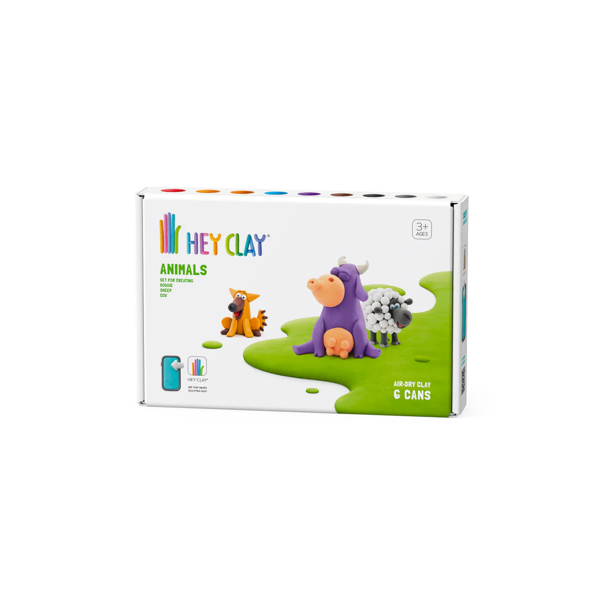 Hey Clay Animals - Cow, Doggie & Sheep