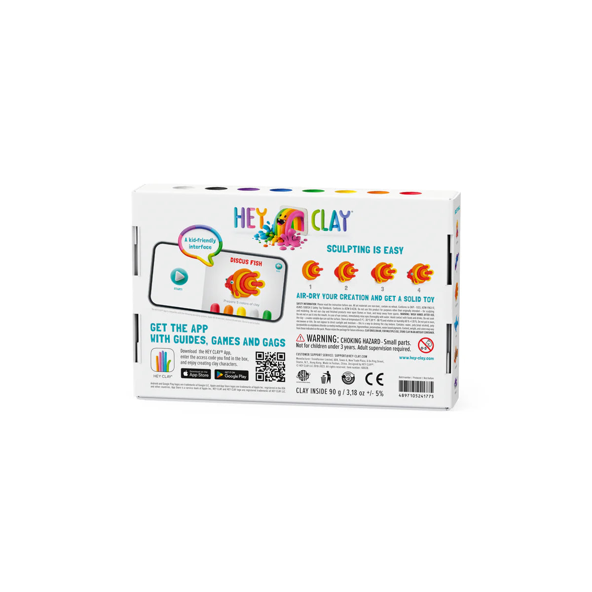 Hey Clay Ocean - Clownfish, Discus Fish & Eel