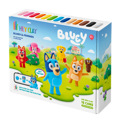 Hey Clay - Bluey & Friends, Series Collection (15 Cans)