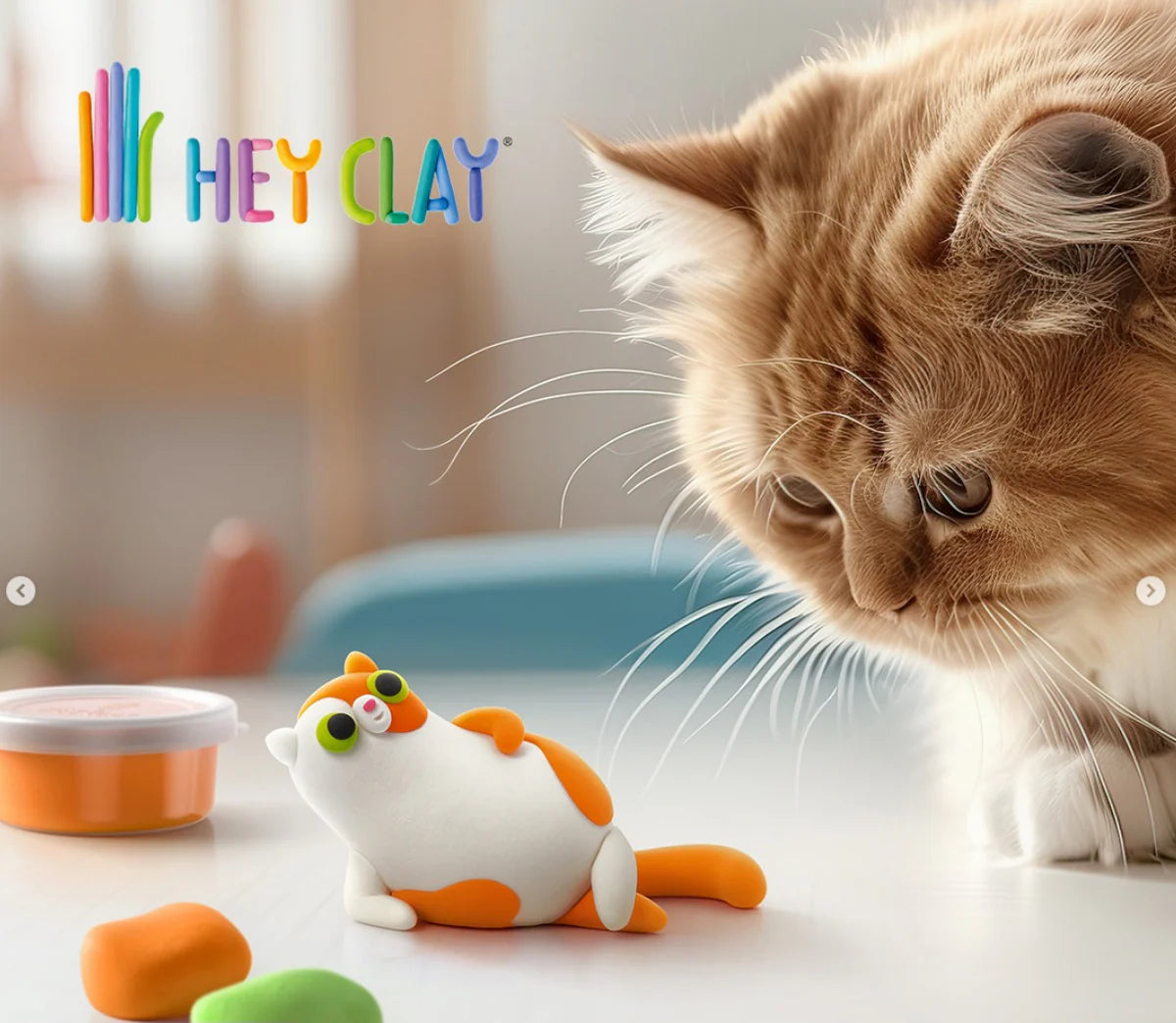 Hey Clay Fluffy Pets - Persian Cat, Mouse & Chihuahua