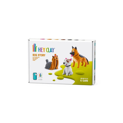Hey Clay Dog Story - Shepherd, Bull Terrier & Yorkie