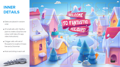 Hey Clay - Advent Calendar, 36 Flow Packs