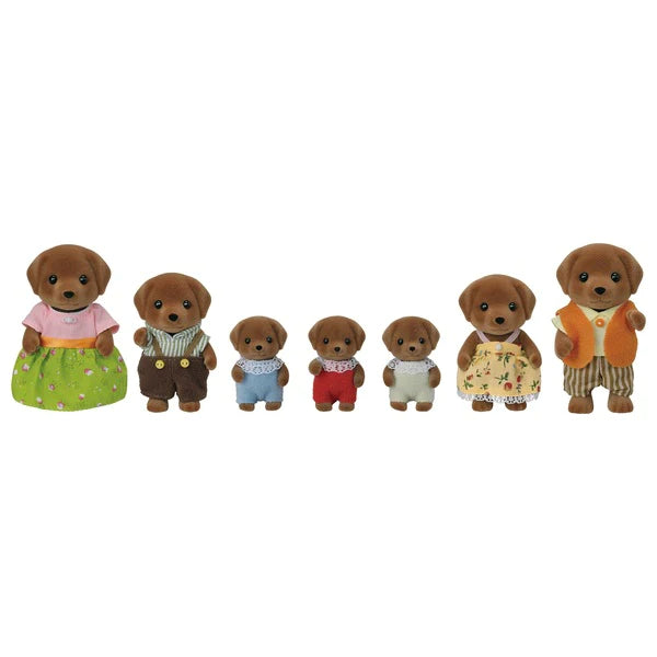 Sylvanian Families - Chocolate Labrador  Family 7 Pack