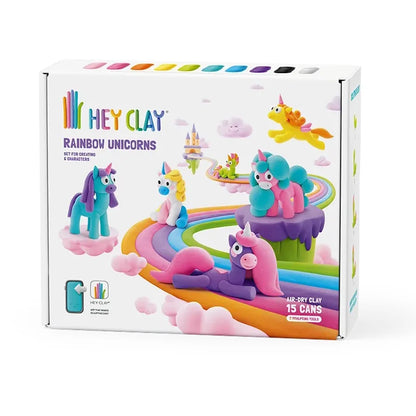 Hey Clay - Rainbow Unicorns (15 Cans)