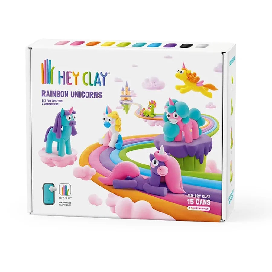Hey Clay - Rainbow Unicorns (15 Cans)