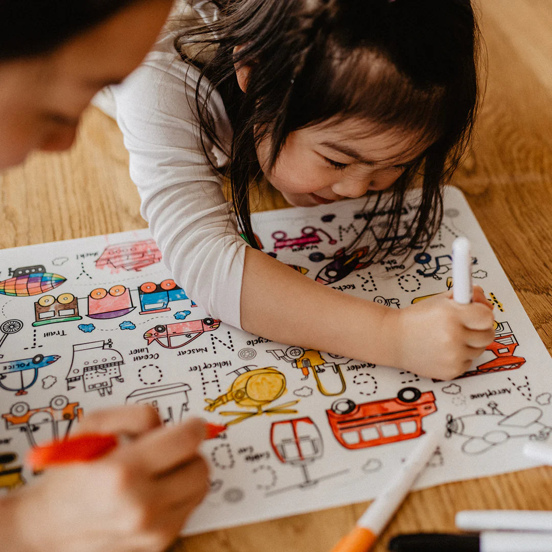 HeyDoodle - Toot Toot Honk Large Playmat