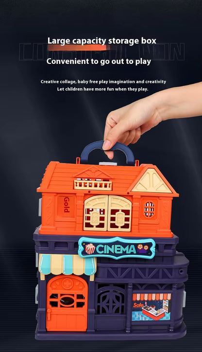 Electric Portable Train Station Track Set