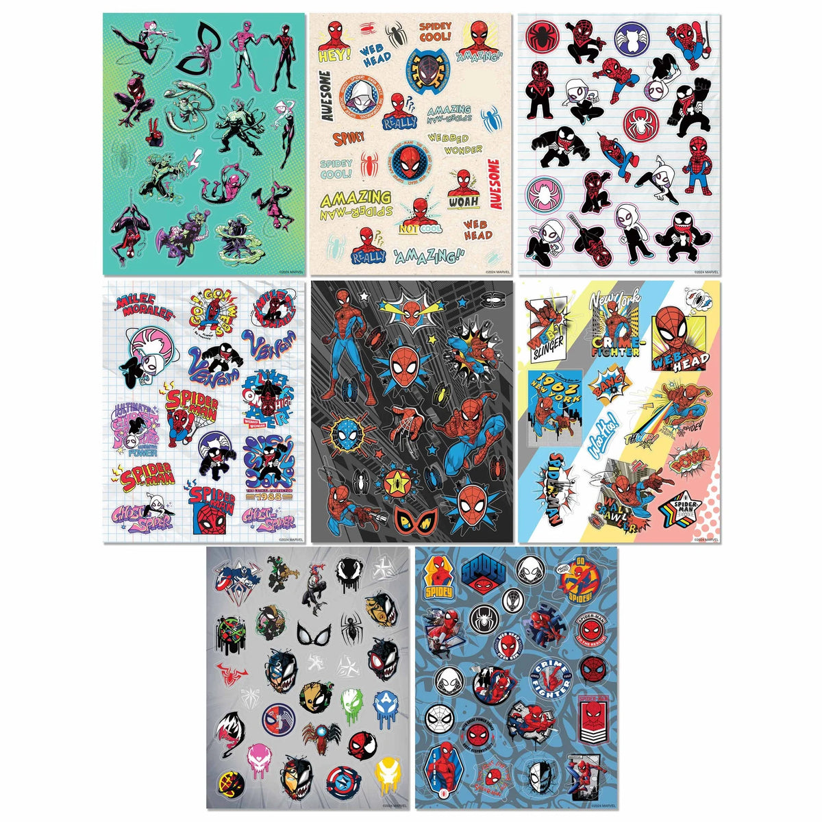 Kaleidoscope Sticker Bomb Spider-Man