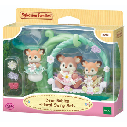 Sylvanian Families Deer Babies - Floral Swing Set