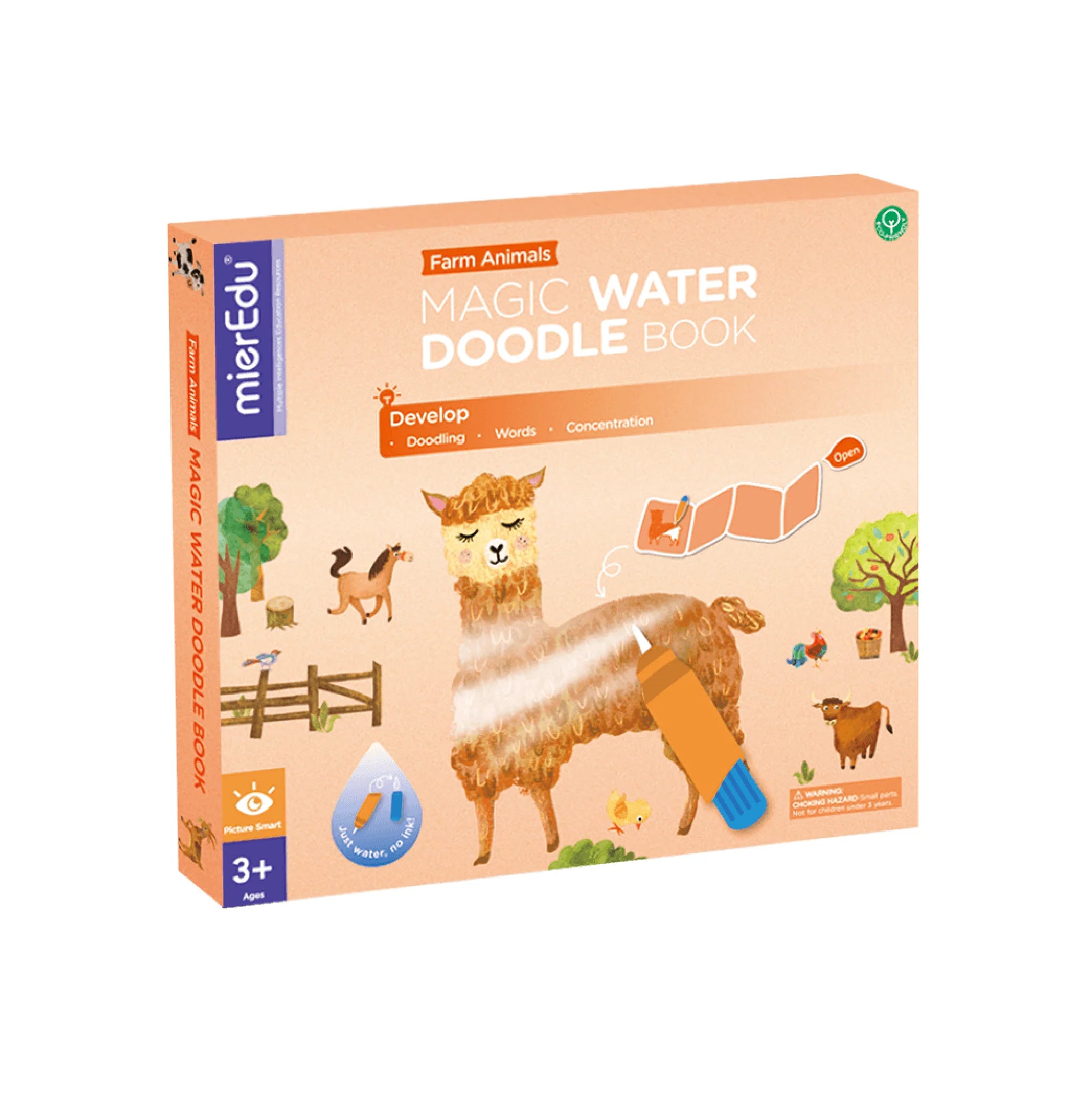 Magic Water Doodle Book - Farm Animals
