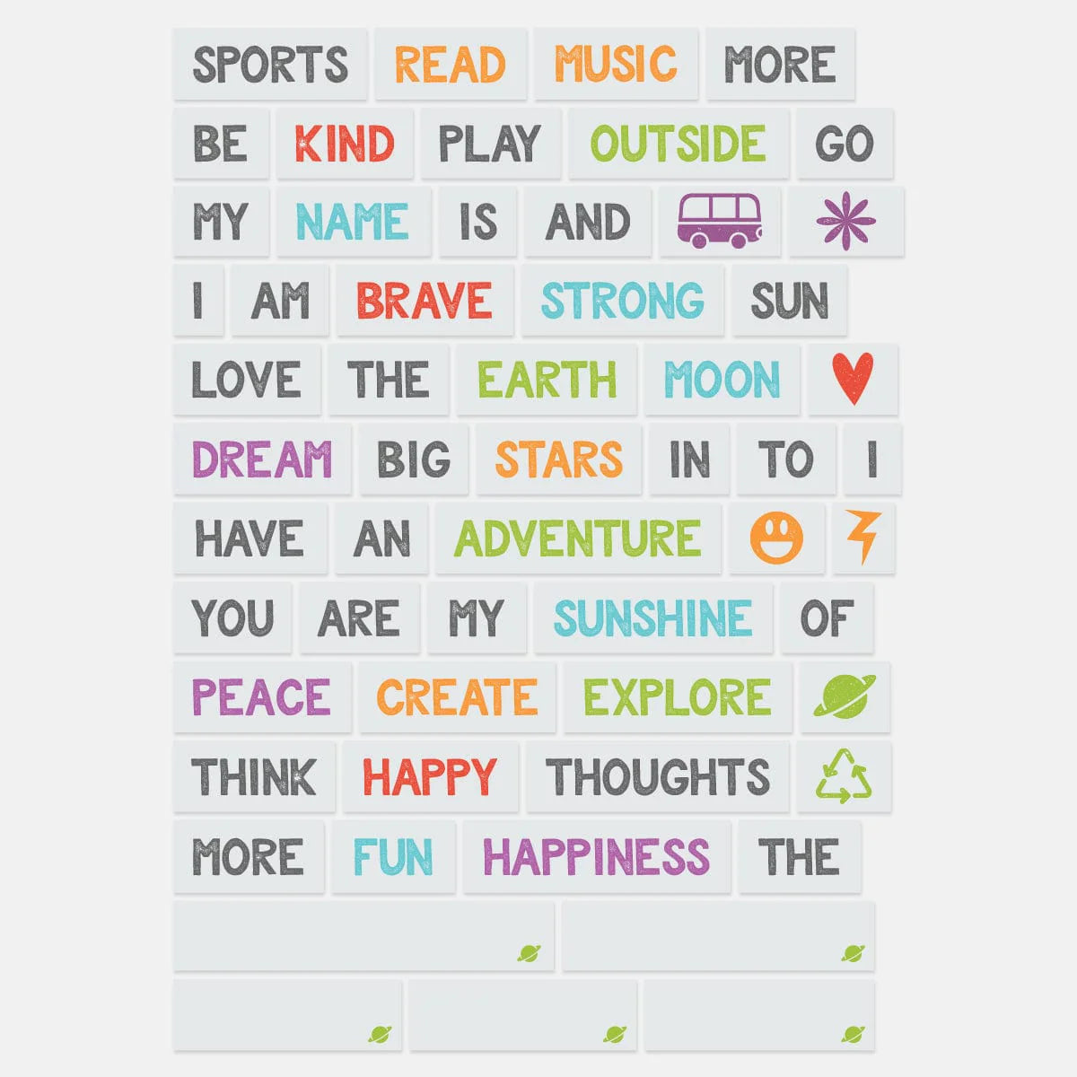Planetbox Mix & Match Magnets - Word Up
