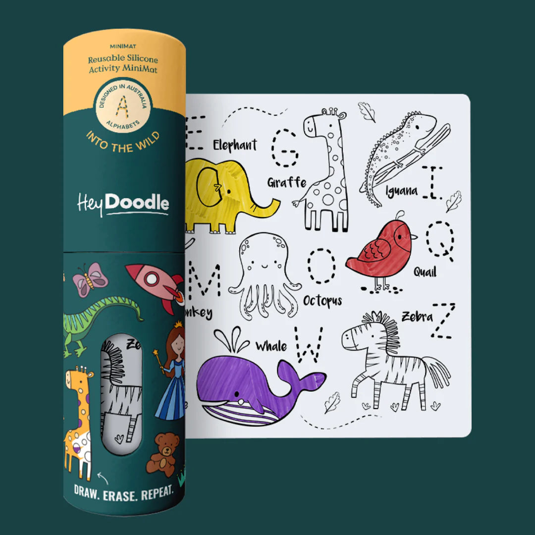 HeyDoodle-Into The Wild Mini Colouring & Doodle Mat