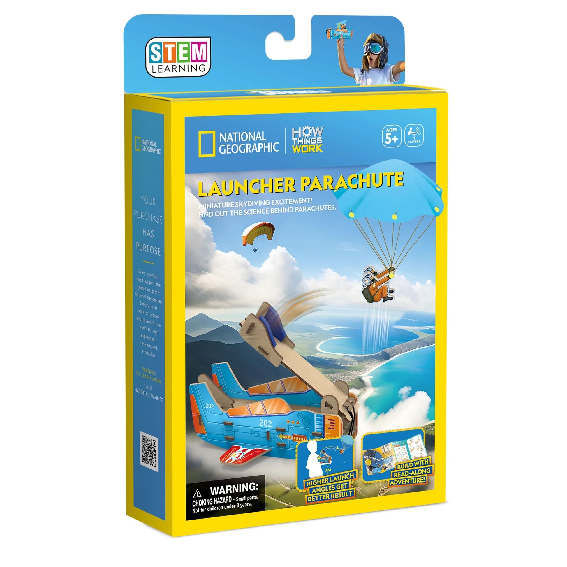 National Geographic Cubic Fun 3D Puzzle - Launcher Parachute