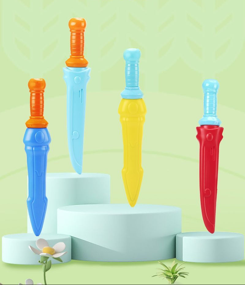 Sward Shape Children Bubble Blowing Toys Inverted Without Spilling Liquid 30ML