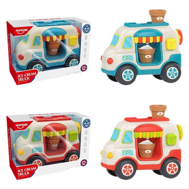 Automatic Bubble Machine Ice Cream Truck Baby Bath Toys