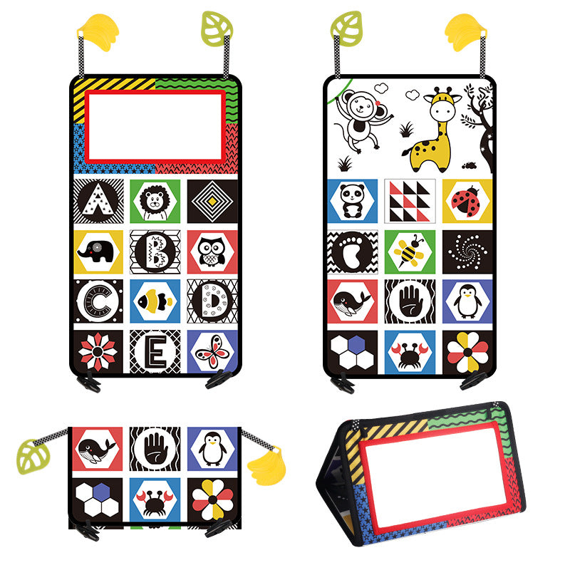 Rear Car Toy With Mirror Baby Car Mirror Toy Promote Sensory For Fun Travel