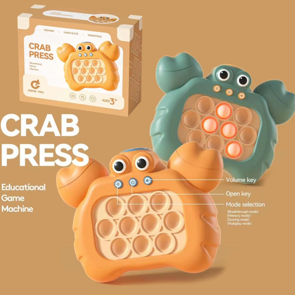 Crab Push Bubble Fidget Sensory Toys Quick Memory Game