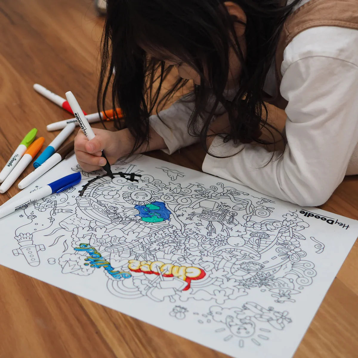 HeyDoodle - Brighter Days Large Colouring & Doodle Playmat