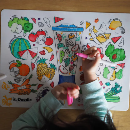 HeyDoodle - Breakfast Blend Large Colouring & Doodle Playmat