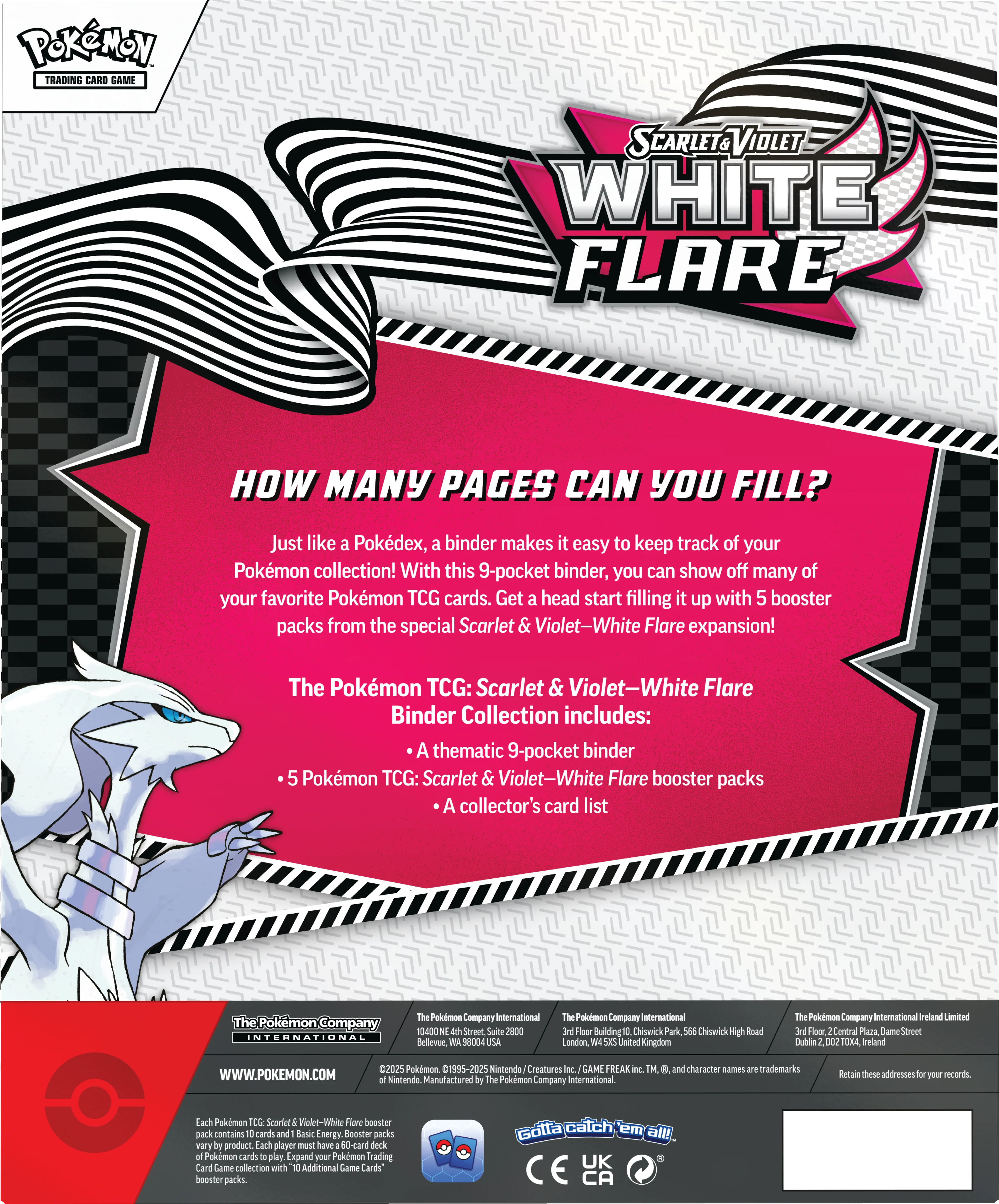 Pokemon TCG - White Flare Binder Collection