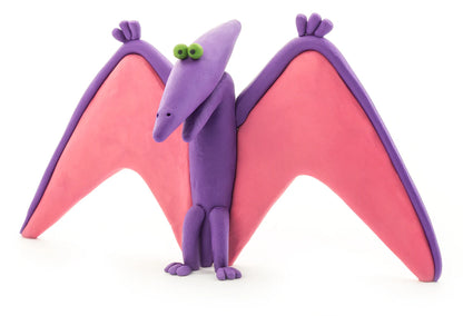 Hey Clay Dinos - Pterodactylus, Triceratops & Tyrannosaurus