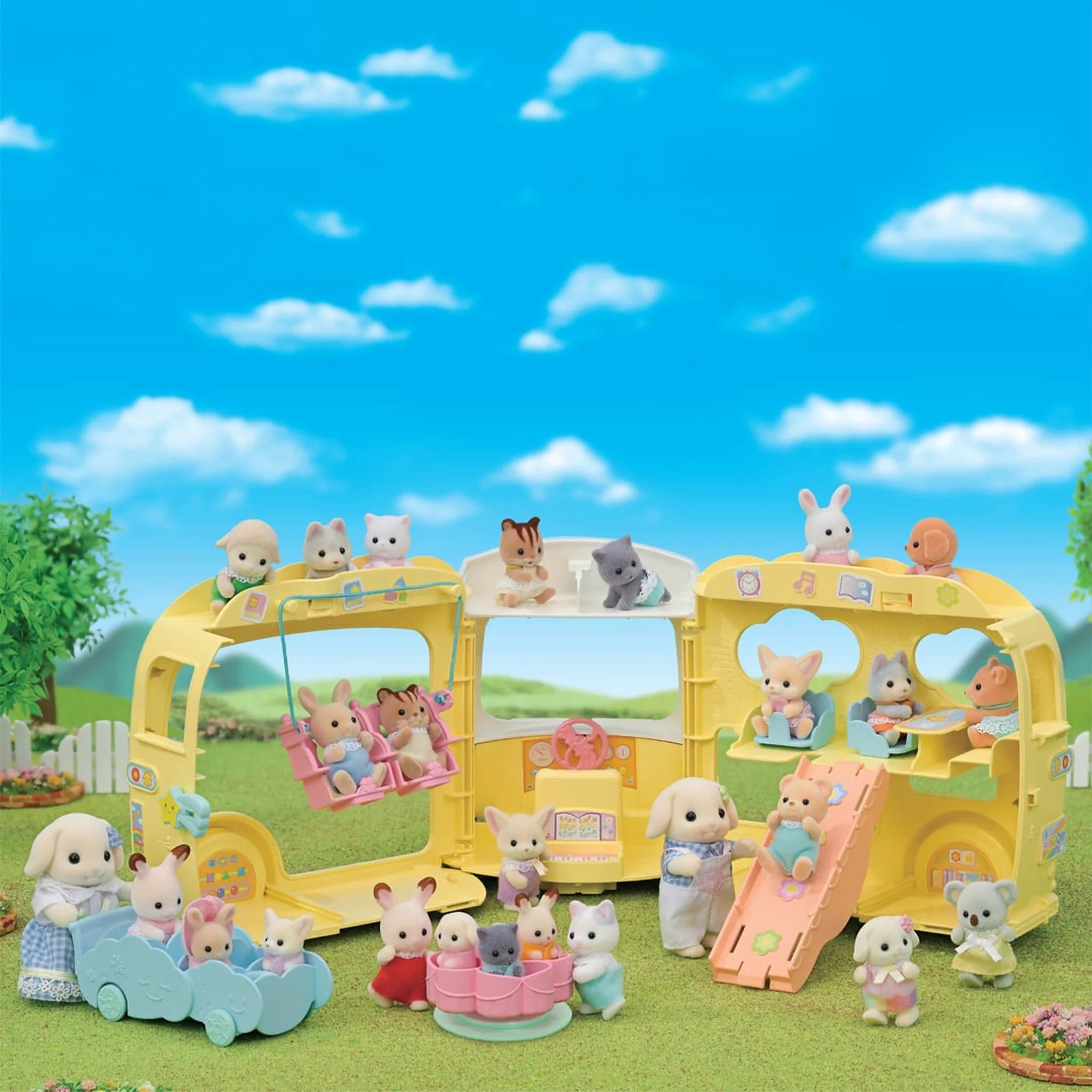 Sylvanian Families Rainbow Fun Nursery Bus